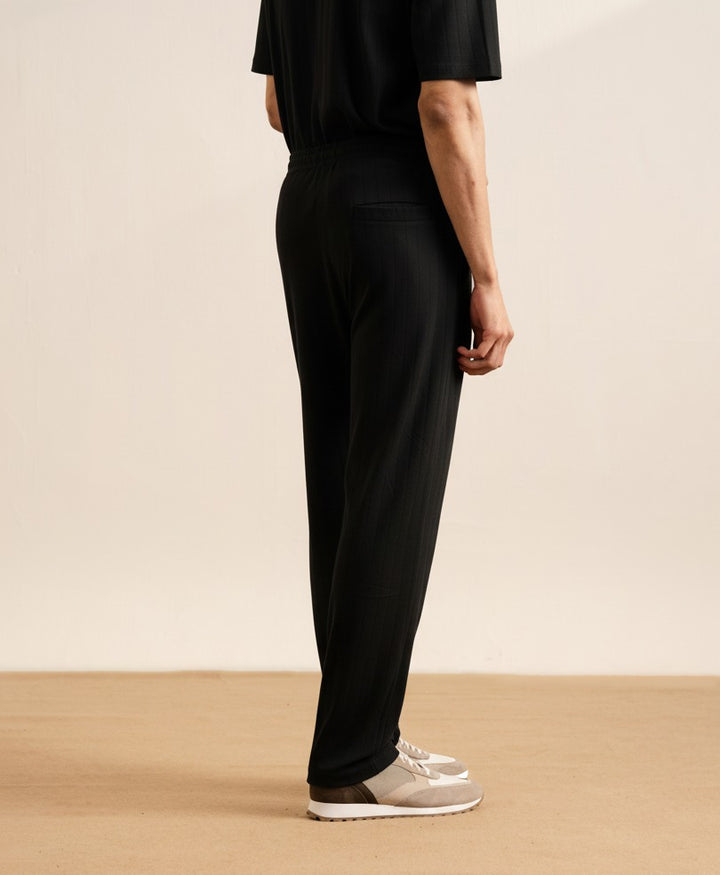 Black Drop Needle Trouser