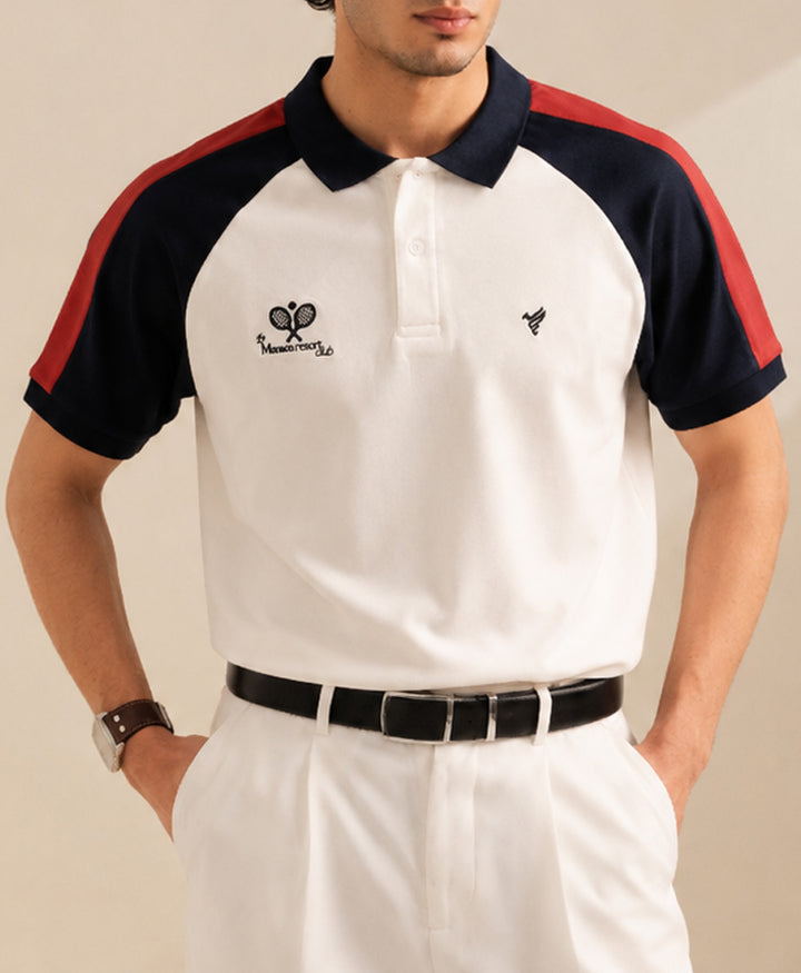 Navy Contrast Resort POLO
