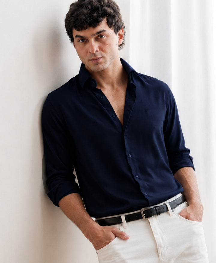 Navy Sleek Shirt