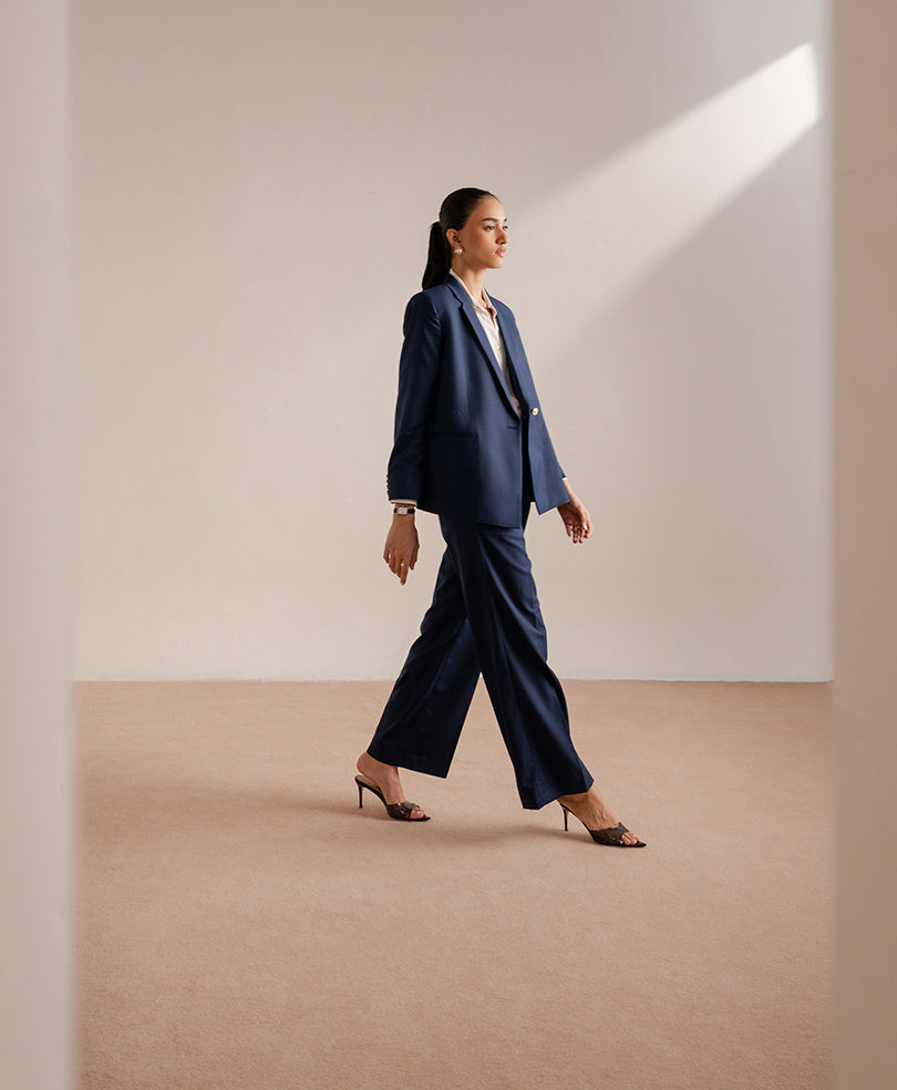 Montclair Navy Tailored Pants (Women)
