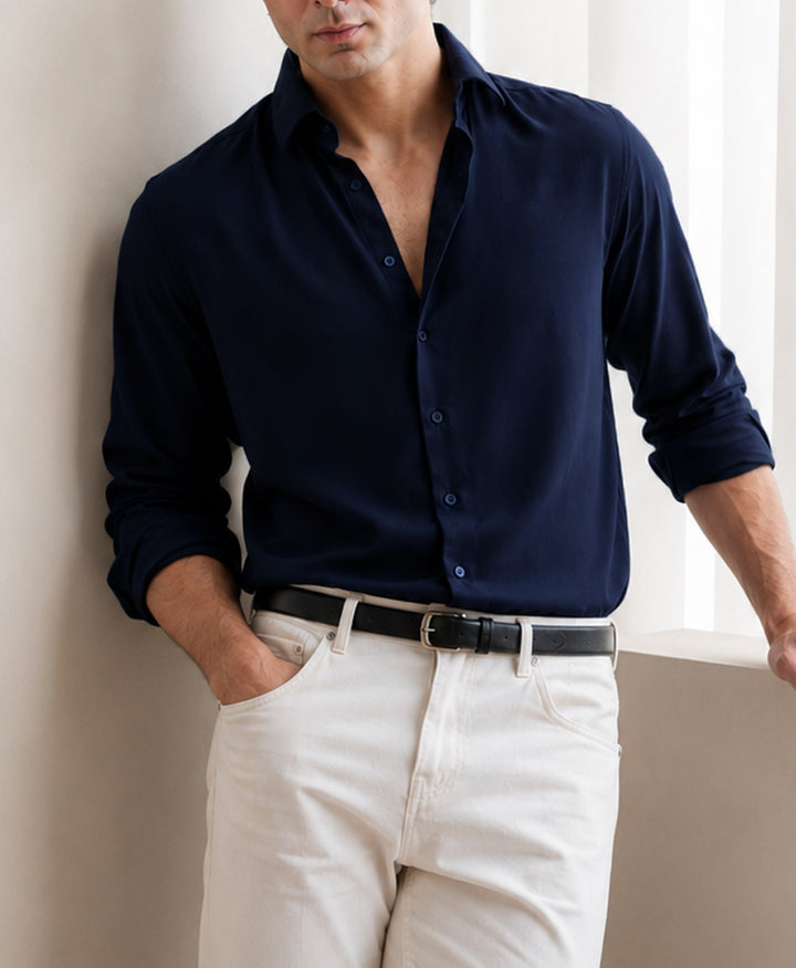 Navy Sleek Shirt