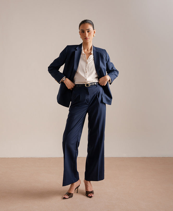 Montclair Navy Tailored Pants (Women)