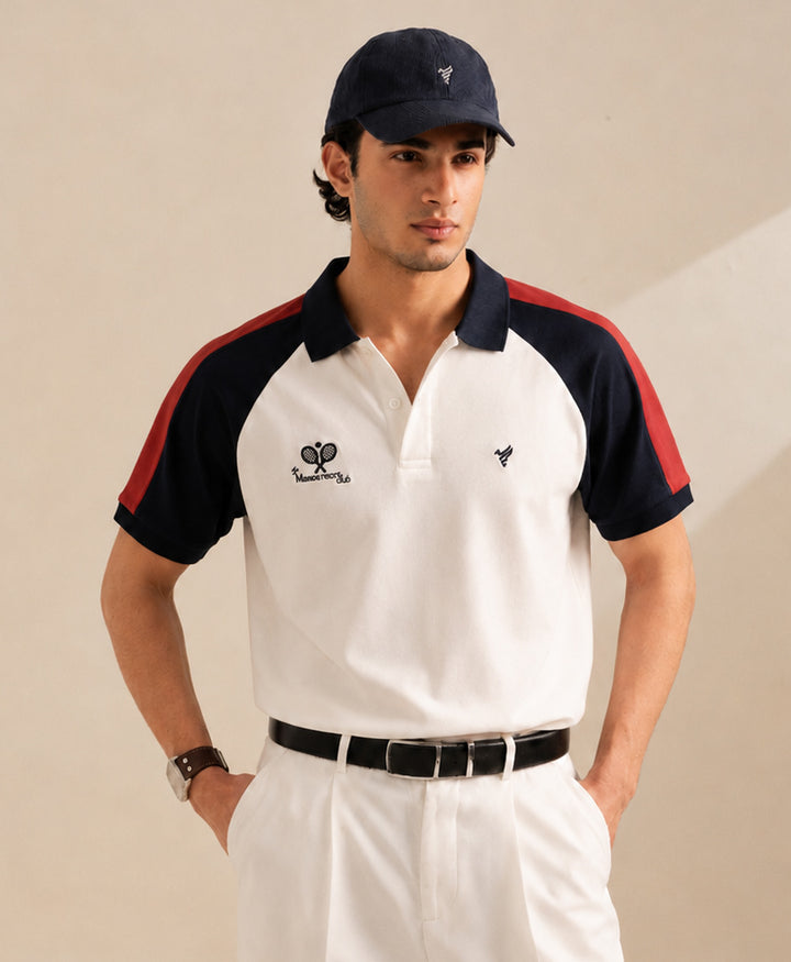 Navy Contrast Resort POLO