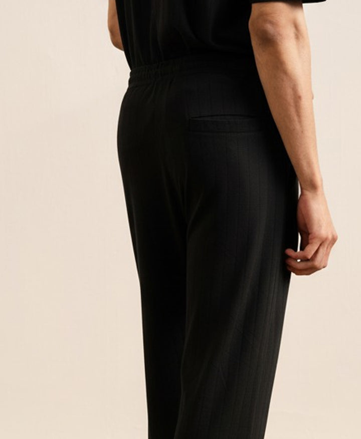 Black Drop Needle Trouser