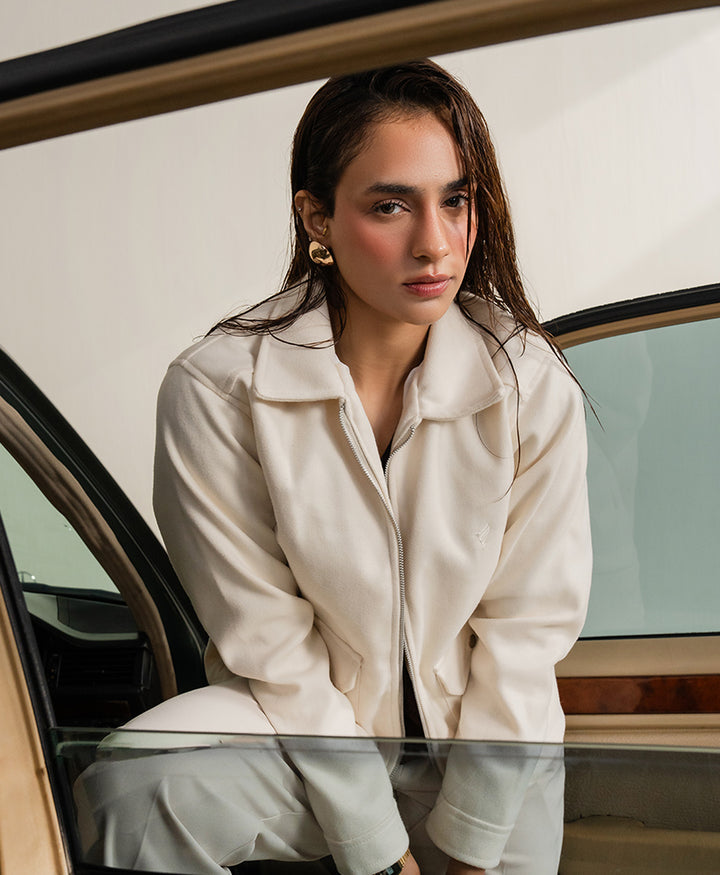 OFF White Soft Zip-Up Jacket (Women)