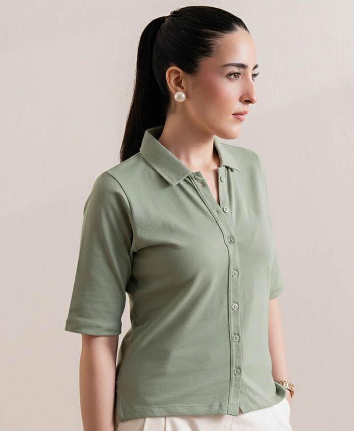 Sage Green Cardigan POLO (Women)