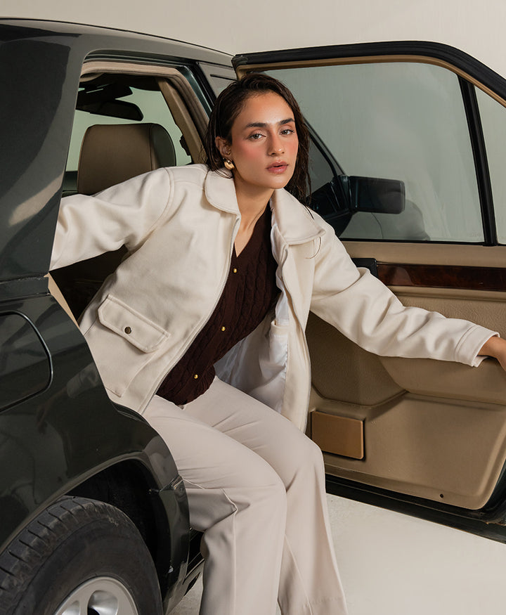 OFF White Soft Zip-Up Jacket (Women)