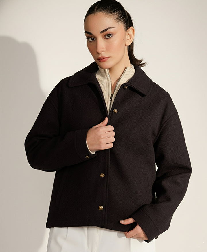 Evening Chocolate Wool Jacket (Women)