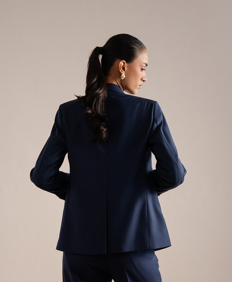 Montclair Navy Tailored Blazer (Women)