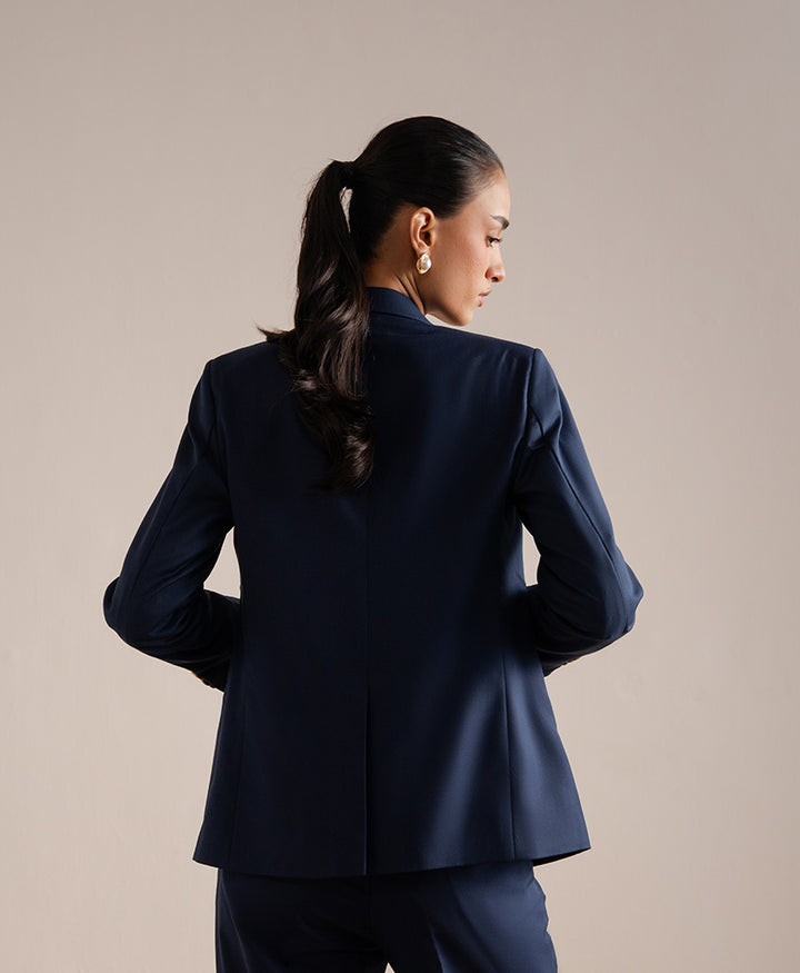 Montclair Navy Tailored Blazer (Women)