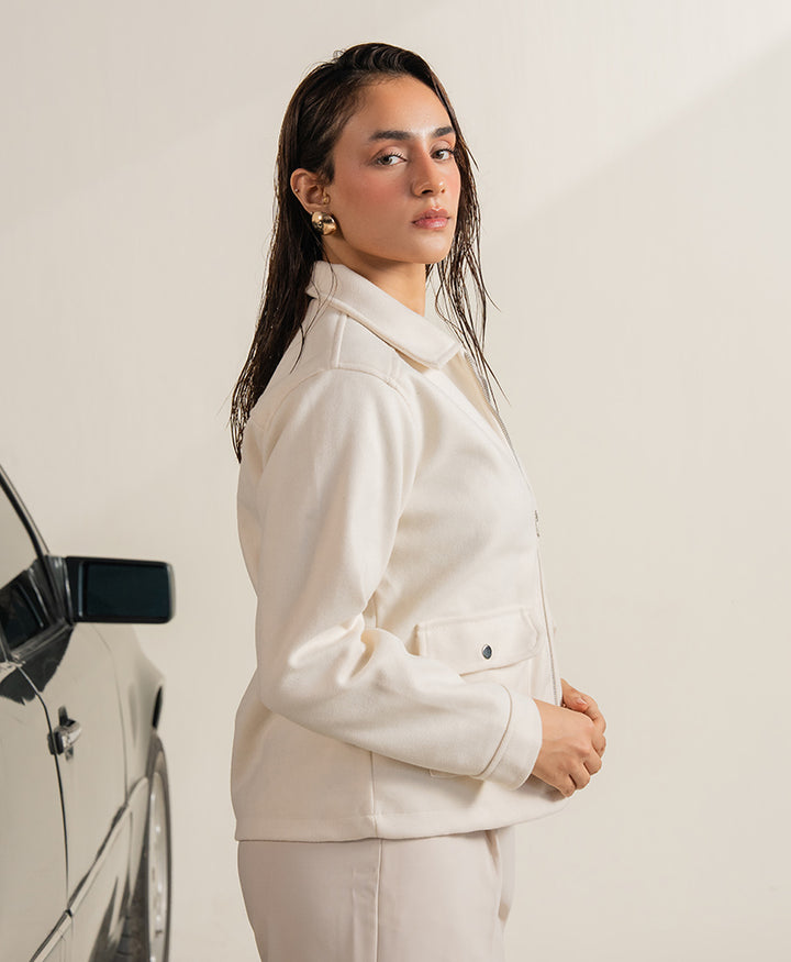 OFF White Soft Zip-Up Jacket (Women)