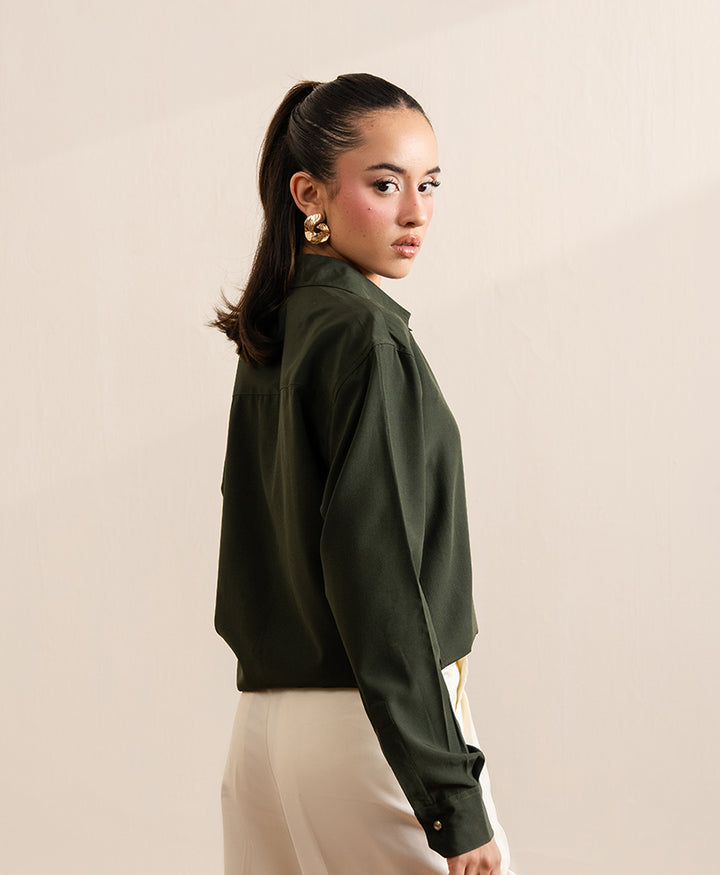 Olive Classic Sleek Shirt (Women)