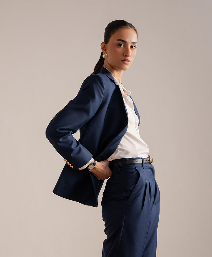 Montclair Navy Tailored Pants (Women)