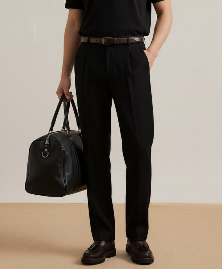 Black Pleated Dress Pant