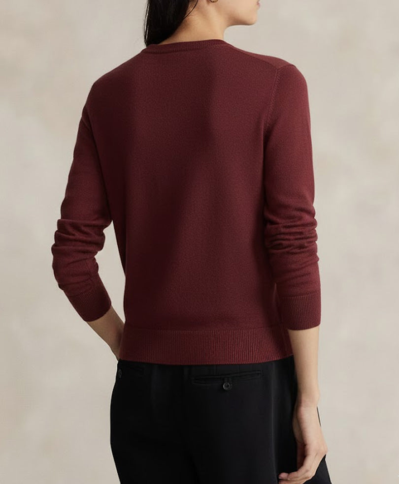 Maroon Crew Jumper Sweater (Women)