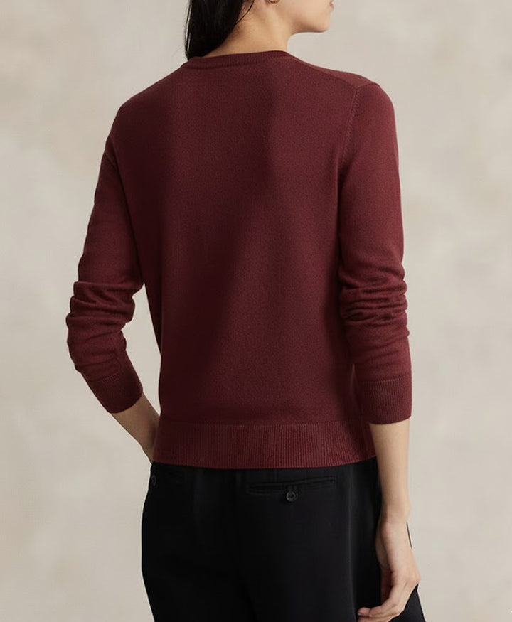 Maroon Crew Jumper Sweater (Women)