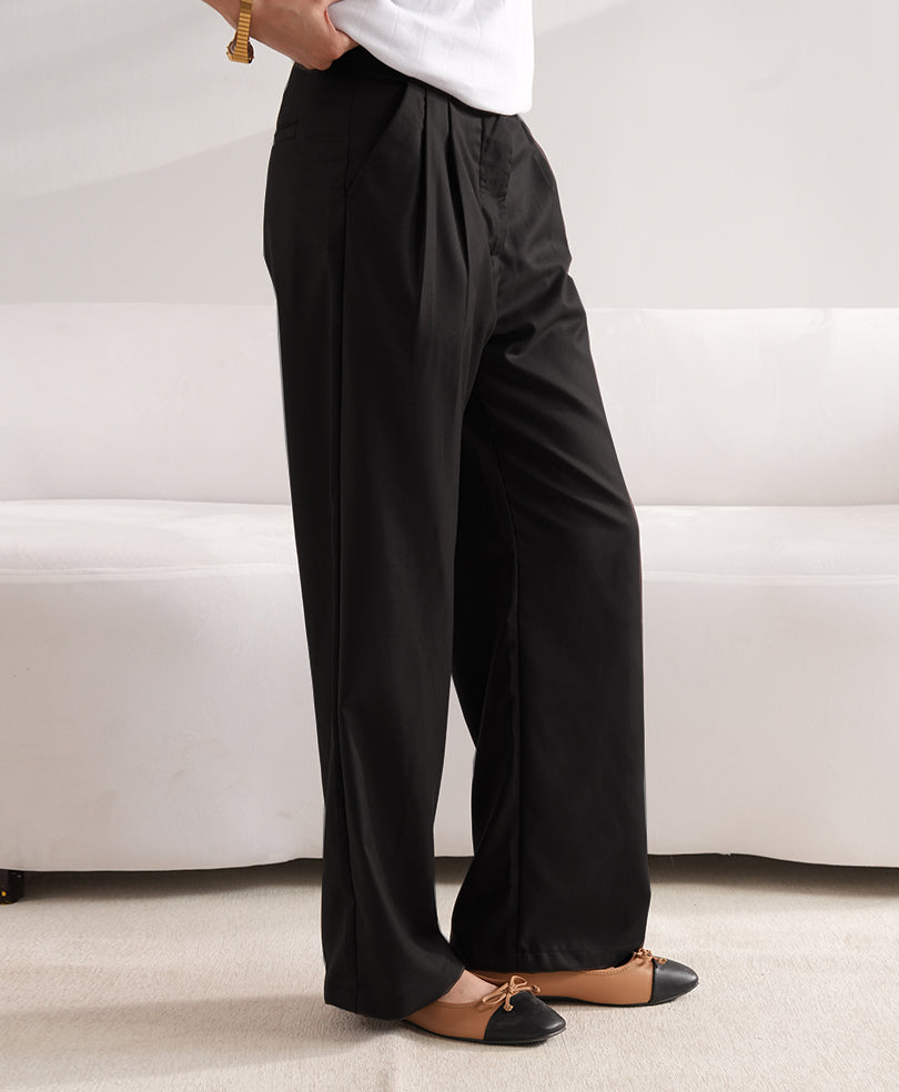 Black Formal Wide Leg Pants (Women)