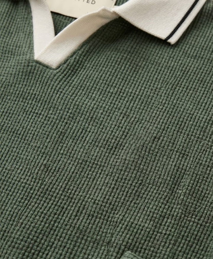 Sailor DK Olive Waffle Knit POLO