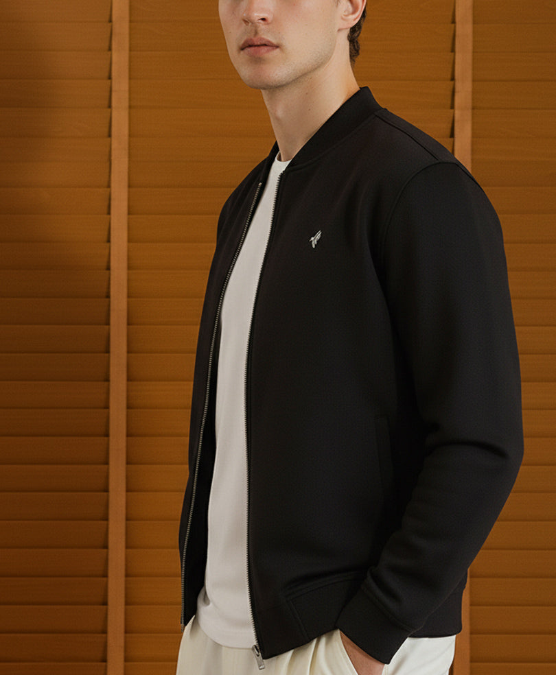 Black French Terry Varsity