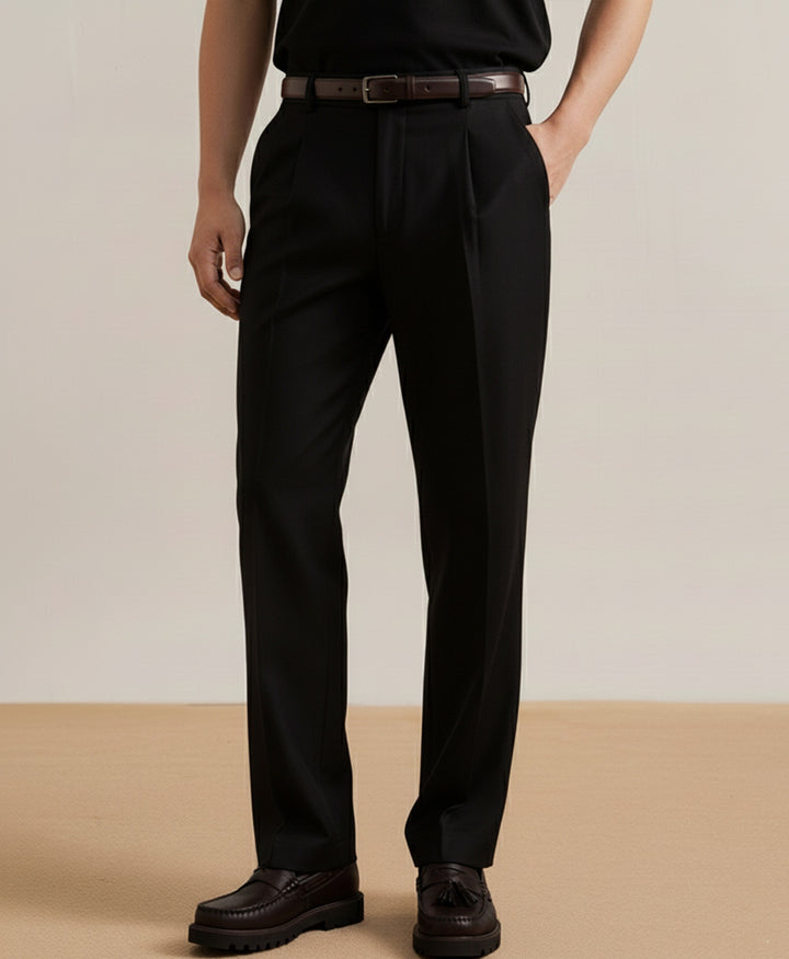 Black Pleated Dress Pant