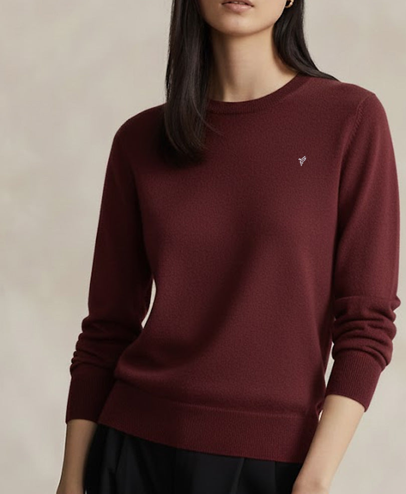 Maroon Crew Jumper Sweater (Women)