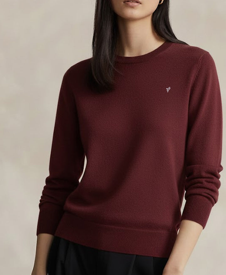 Maroon Crew Jumper Sweater (Women)