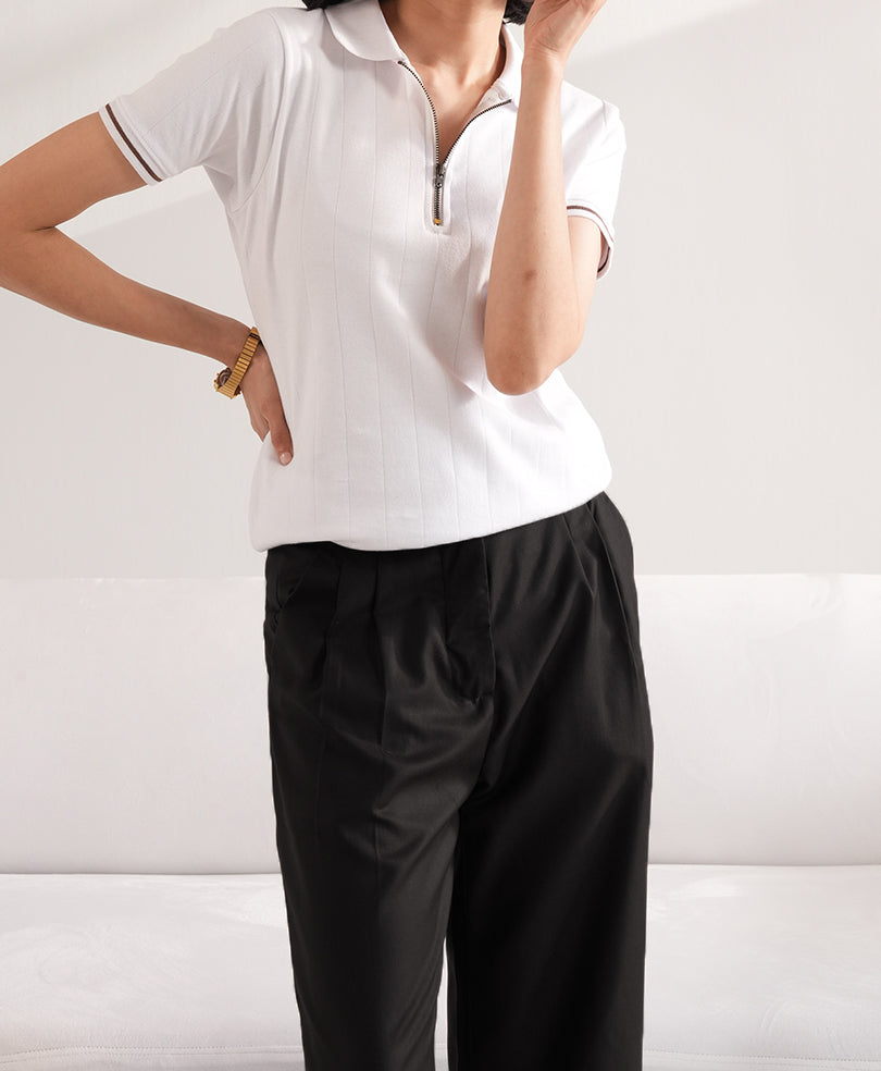 Black Formal Wide Leg Pants (Women)