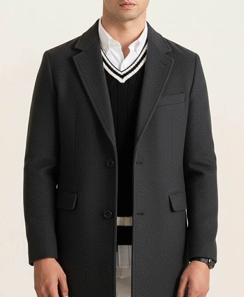 Black Cable Knit Sleeveles Sweater