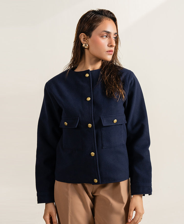 Navy Crest Jacket (Women)