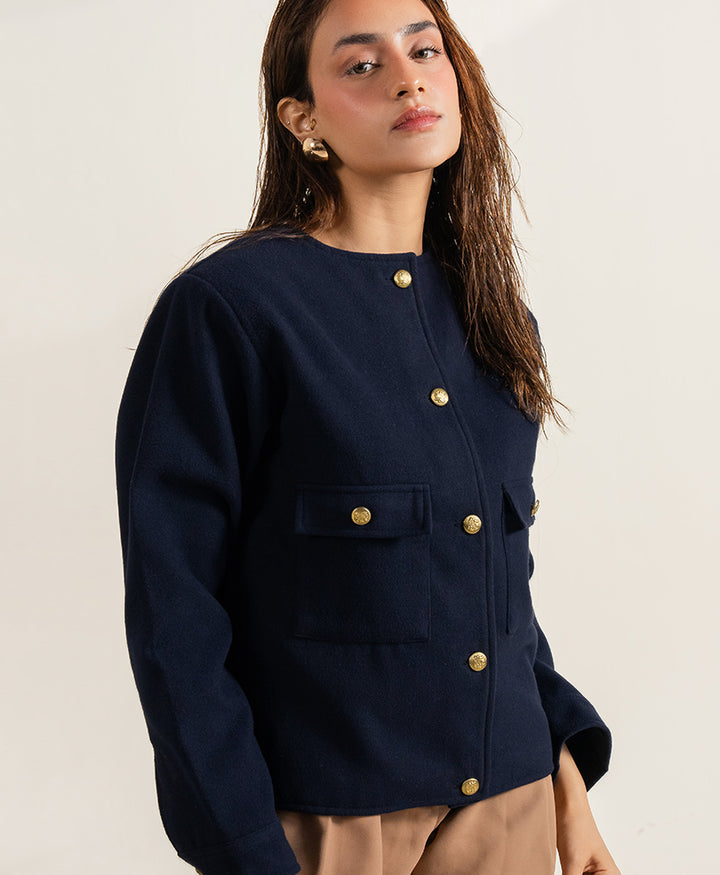 Navy Crest Jacket (Women)