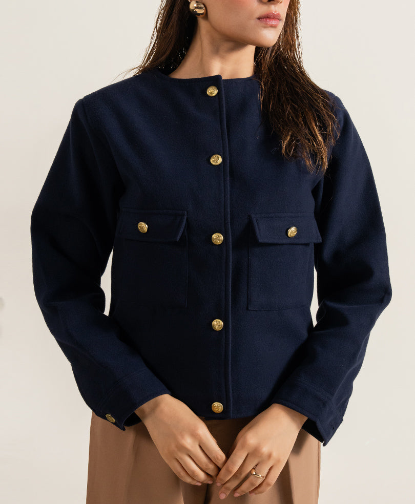 Navy Crest Jacket (Women)