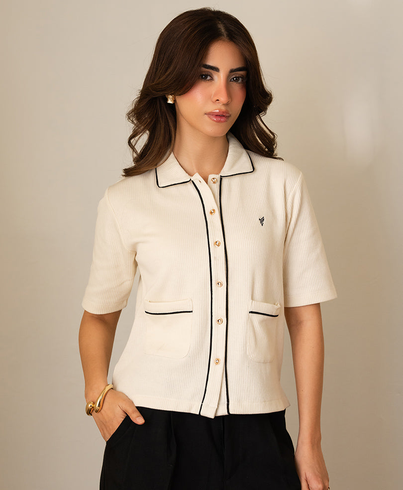 Verona Contrast Cardigan (Women)