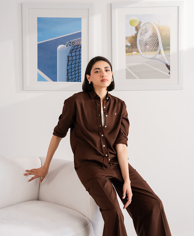 Brown Oxford shirt (Women)