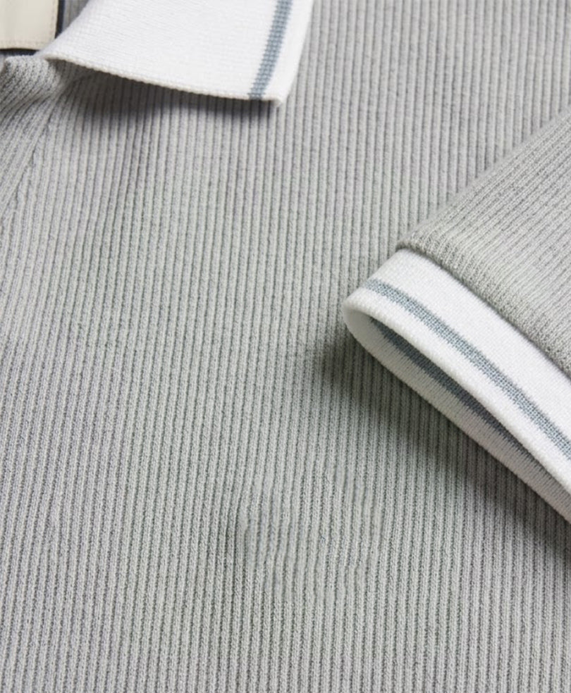 LT Olive Johnny Rib Knit POLO