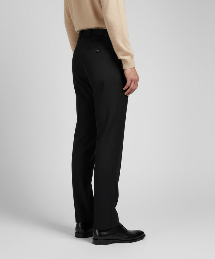 Black Single Side Tab Ghurka Pants