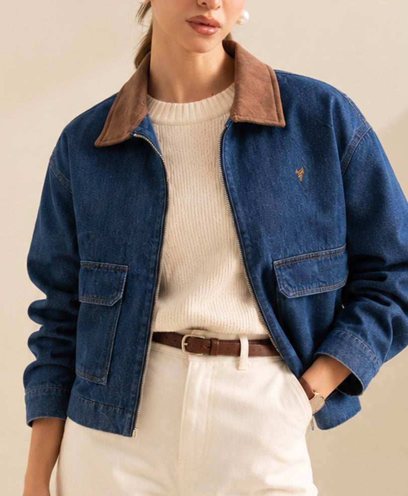 Saddle Denim Jacket (Women)