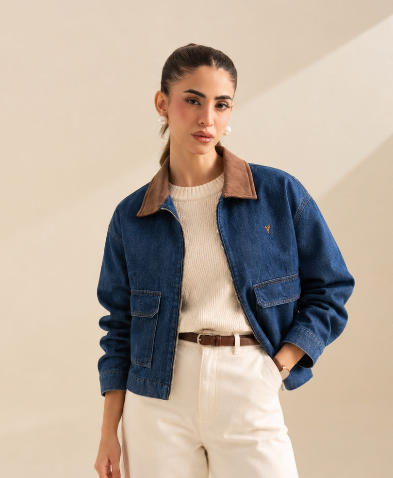 Saddle Denim Jacket (Women)