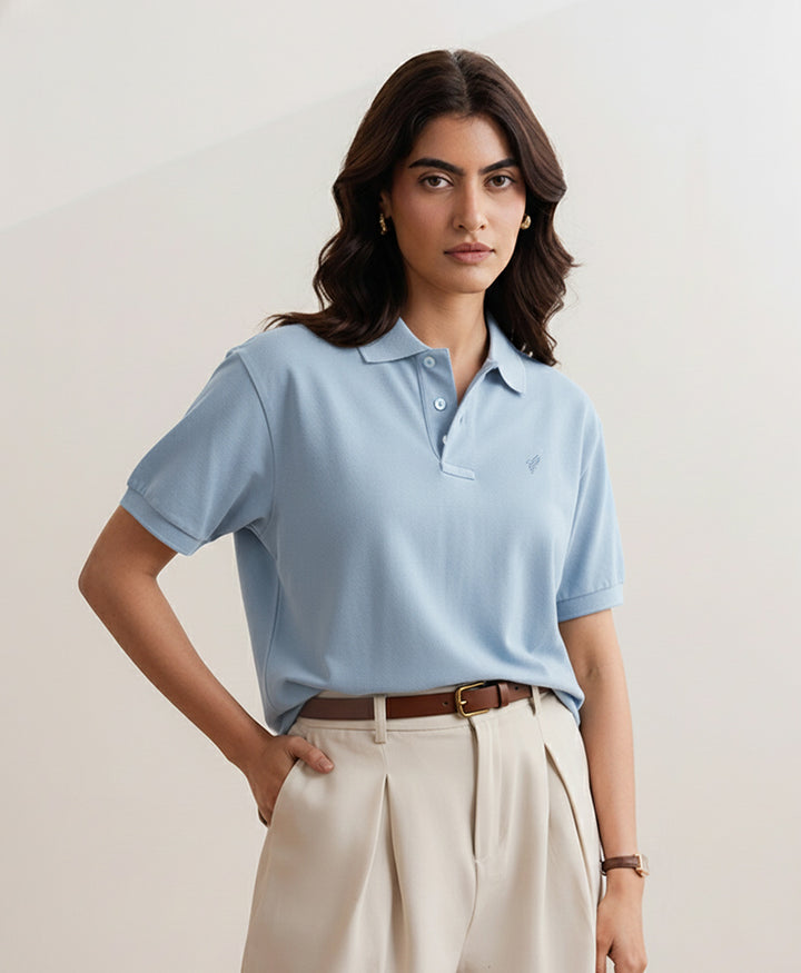 Sky Relaxed Fit Polo (Women)