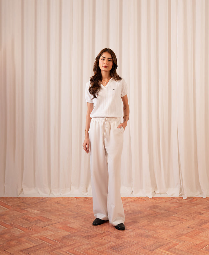 OFF White Knit POLO (Women)