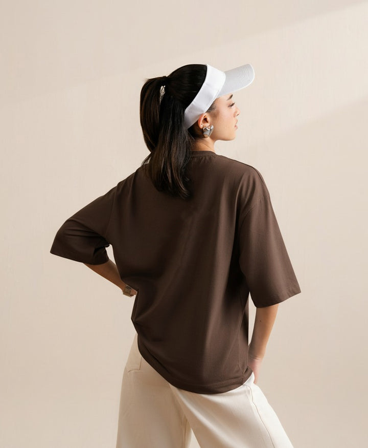 Chocolate Brown Relaxed fit Crew (Women)