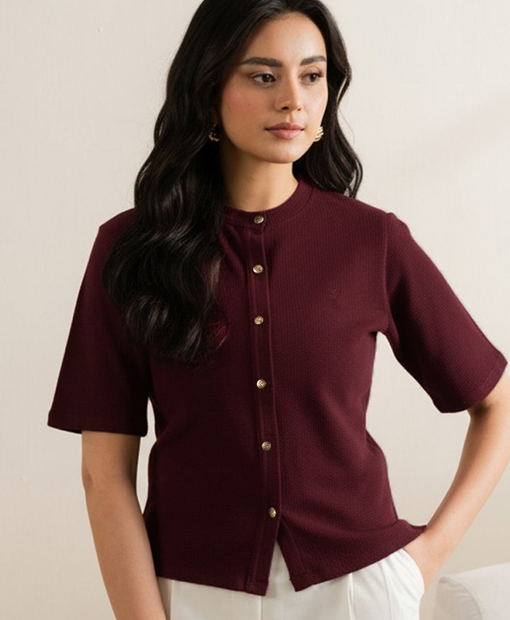Maroon Summer Cardigan (Women)