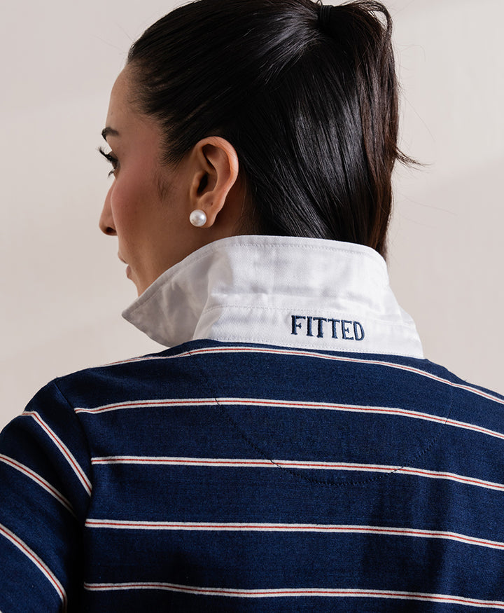 Navy Full Sleeve Rugby Shirt (Women)