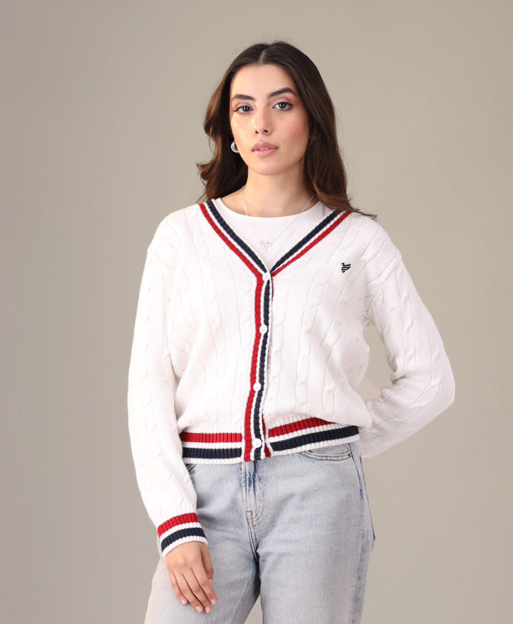 Cable knit Cricket Cardigan (Women)