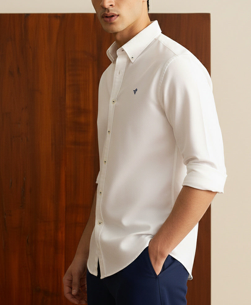 White Oxford Shirt (Slim / Modern Fit)