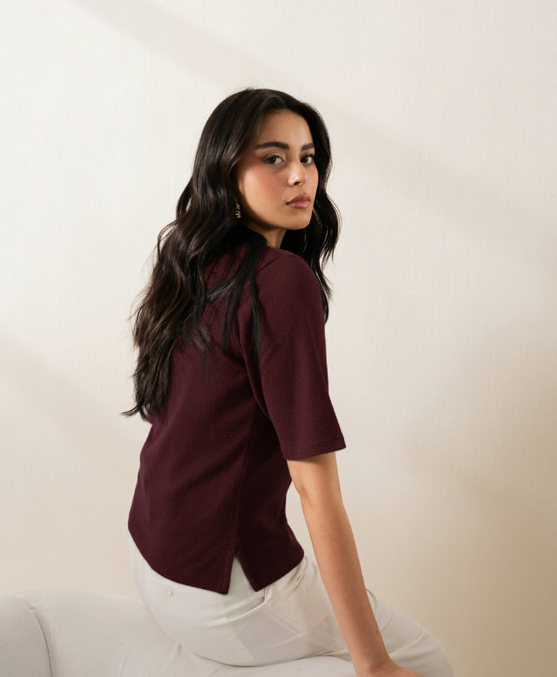 Maroon Summer Cardigan (Women)