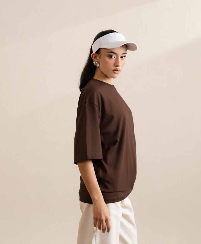 Chocolate Brown Relaxed fit Crew (Women)