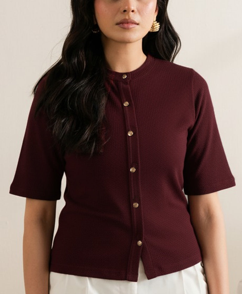 Maroon Summer Cardigan (Women)