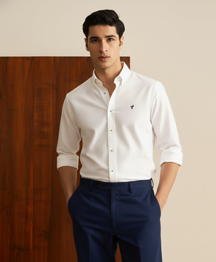 White Oxford Shirt (Slim / Modern Fit)
