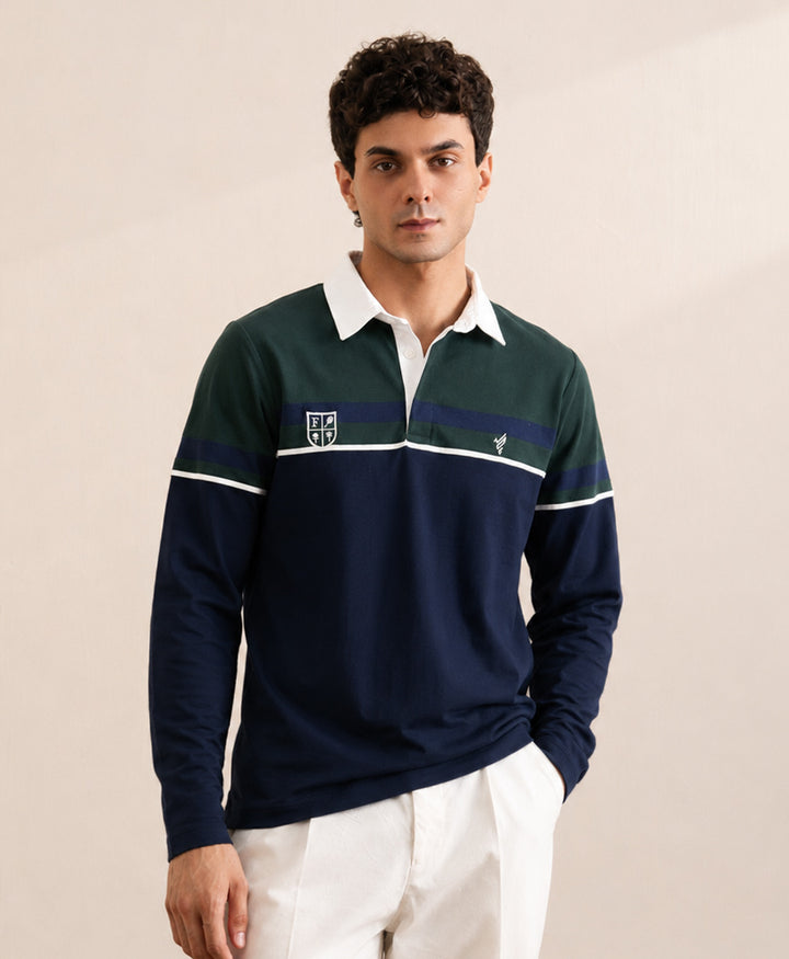 DK Navy Resort Rugby Shirt