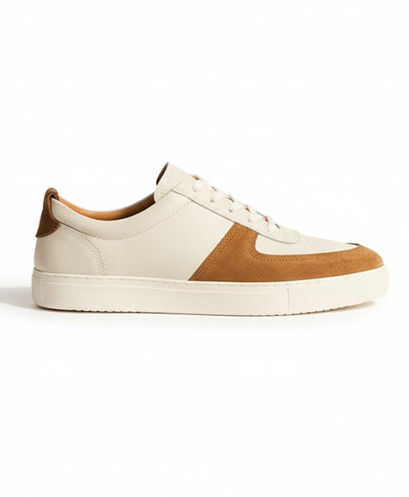 White-Tan Horizon Sneaker